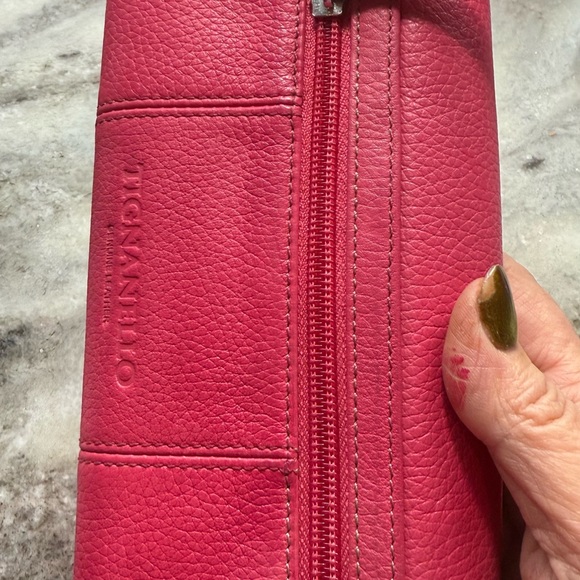 Tignanello Pink tri fold long Leather Wallet - Picture 11 of 11